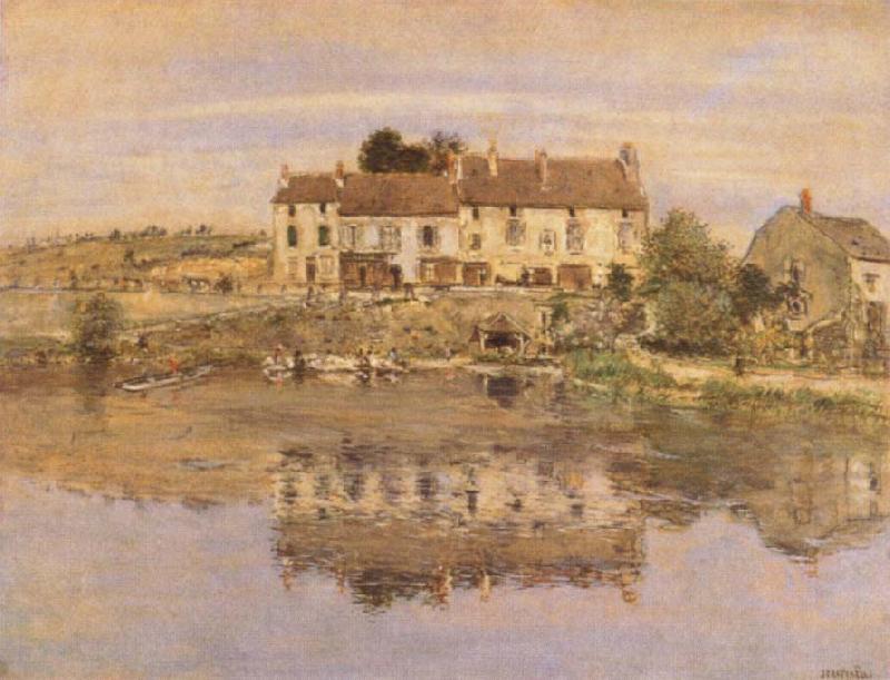 Jean-francois raffaelli House on the Banks of the Oise